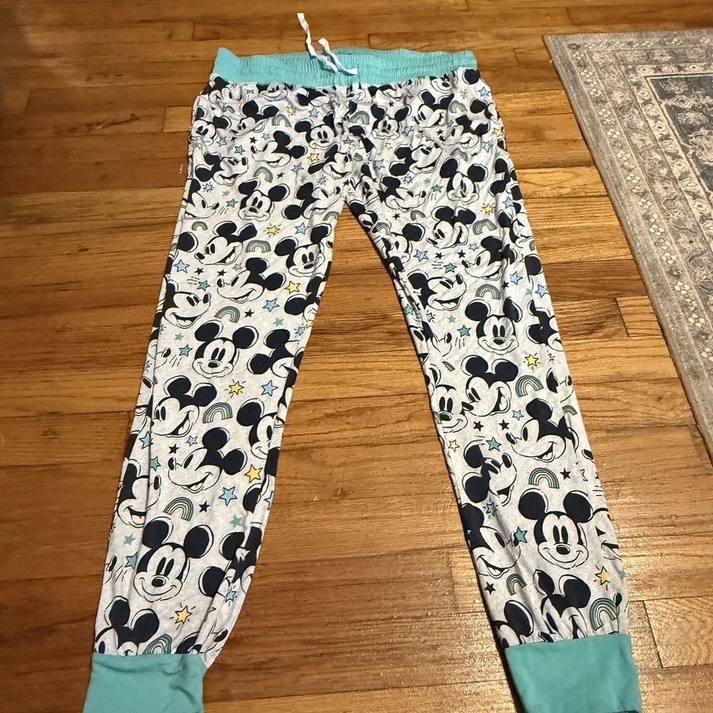 Disney x Little Sleepies Mickey Mouse Christmas Lounge Pajama Pants Large
